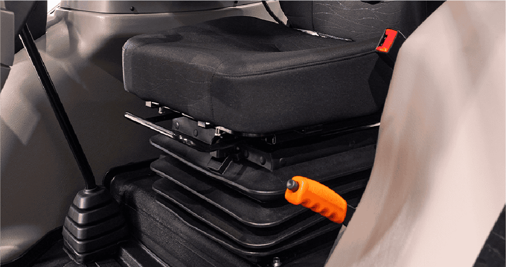 2. Air-ride full suspension seat