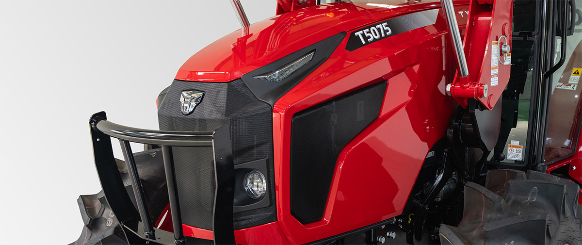 1. Frontpartie im Tiger-Gesichts-Design