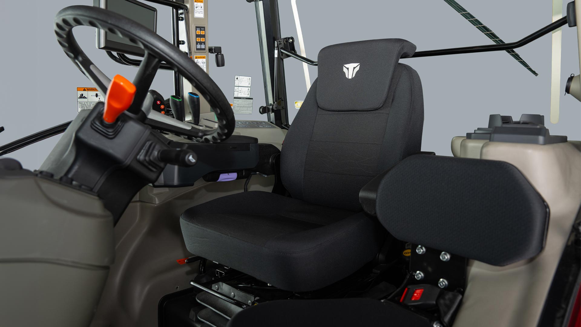 1. Air-ride full suspension seat